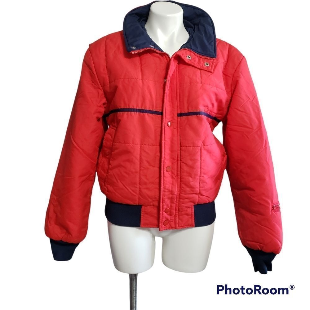 Vintage Womens Alpha red & blue ski jacket M